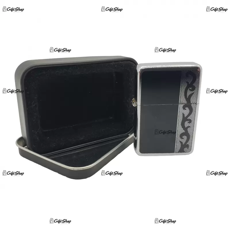 Black, bricheta gen zippo metalica model 2